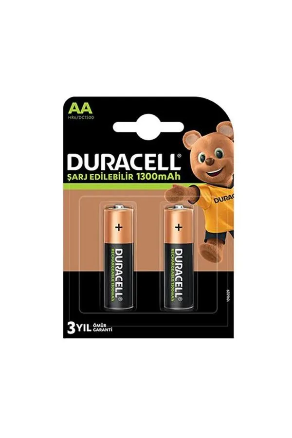 Duracell 1300 mA AA Şarjlı Kalem Pil 2'li Paket