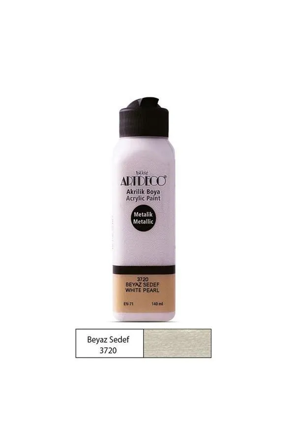 Artdeco Y-071R-3720 Metalik Akrilik Boya 140 ml Sedef