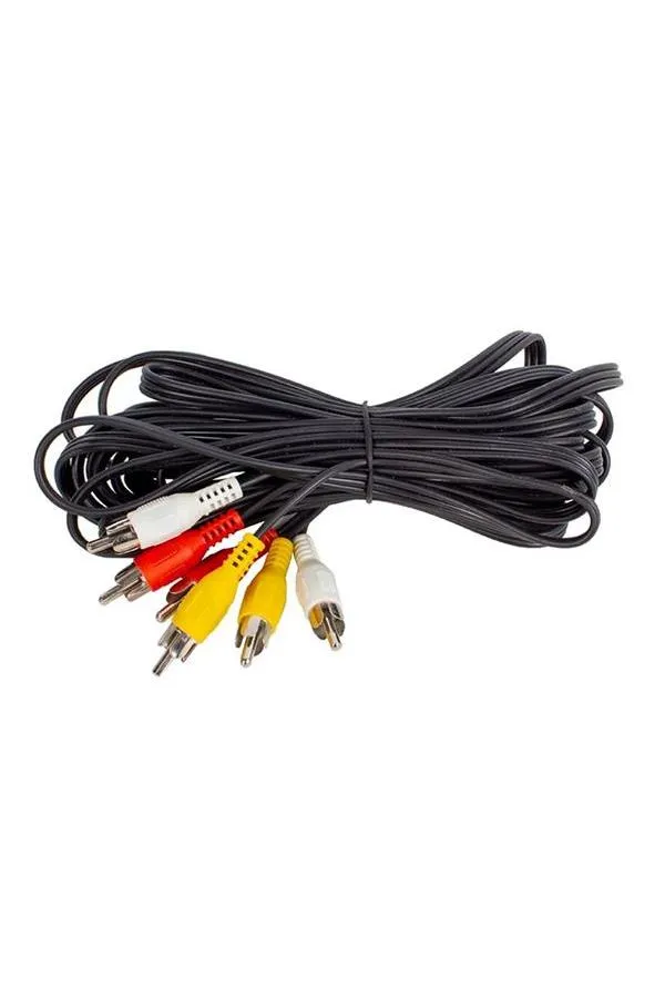 Elektromrer 3 Rca + 3 Rca 10 Metre Kalın Kablo