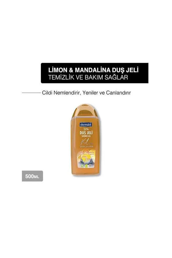 Dermokil Vegan Limon ve Mandalina Duş Jeli 500 ml x 2 Adet