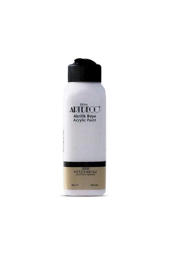 Artdeco Y-070R-3008 Akrilik Boya 140 ml Koton Beyaz