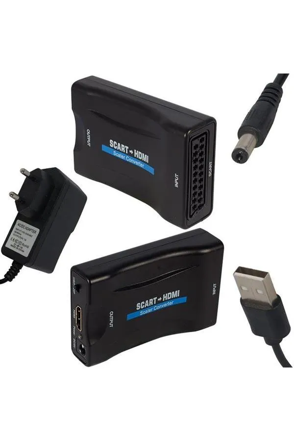 Powermaster Scart To HDMI Çevirici Adaptör