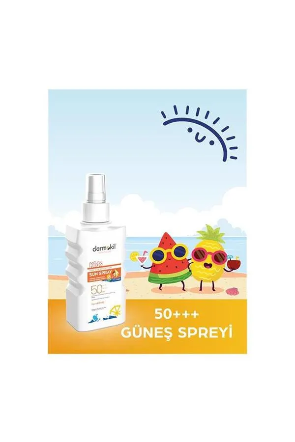 Dermokil Yüksek Koruyucu Çocuk Güneş Spreyi 50 spf 200 ml x 3 Adet