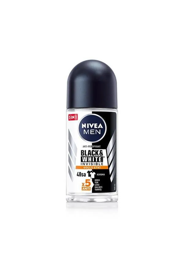 Nivea Men Invisible Black & White Güçlü Etki Erkek Roll-On Deodorant 50 ml