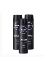 Nivea Men Deep Dimension Dark Wood Erkek Deodorant 150 ml x 3 Adet