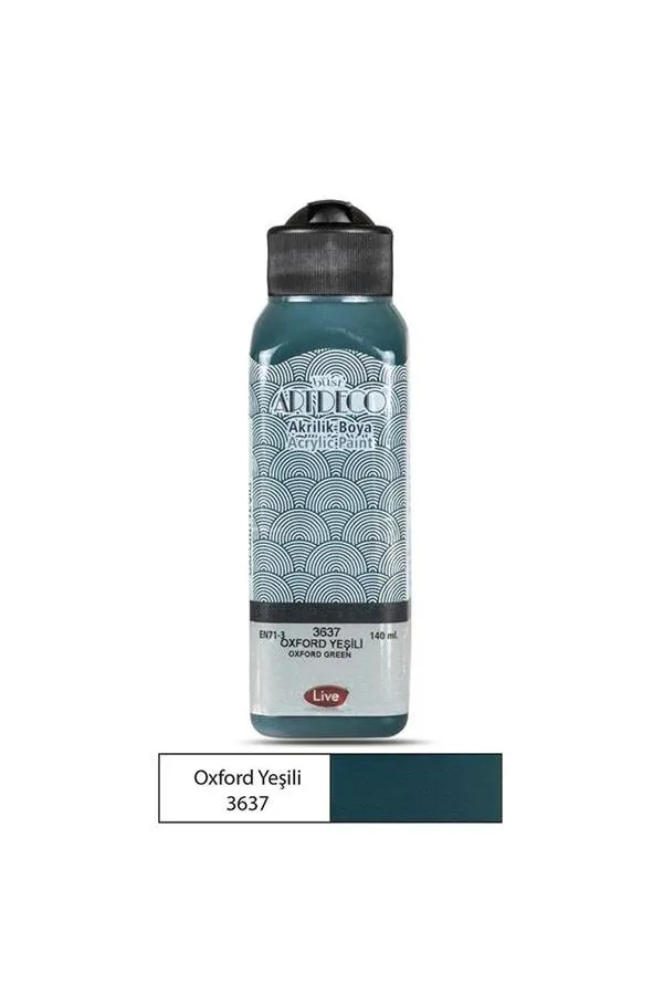 Artdeco Y-070R-3637 Akrilik Boya 140 ml Oxford Yeşili