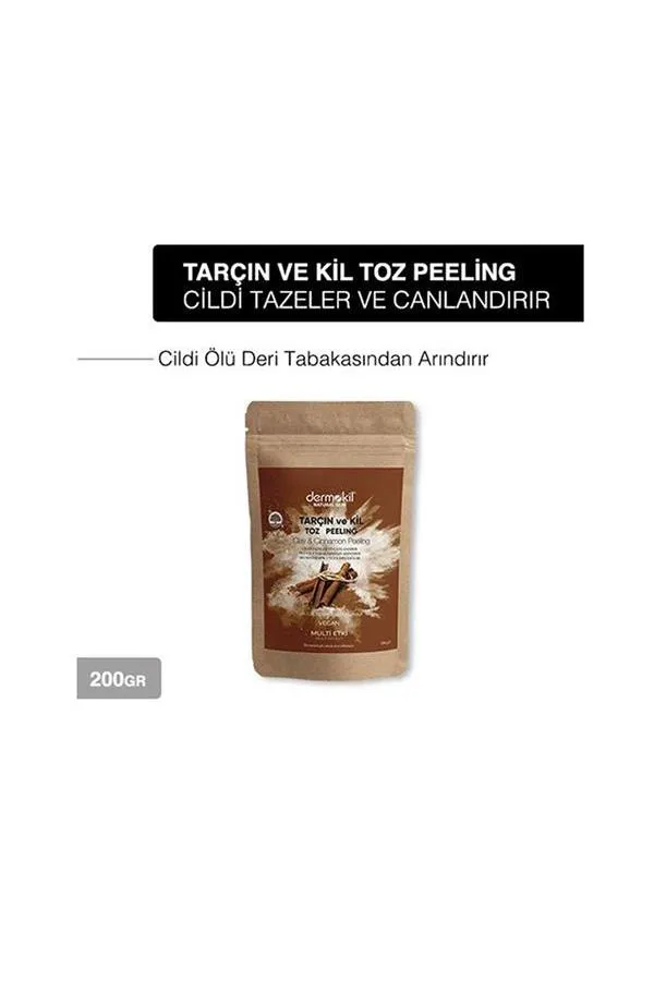 Dermokil Natural Skin Tarçın & Kil Toz Peeling 200 ml x 2 Adet