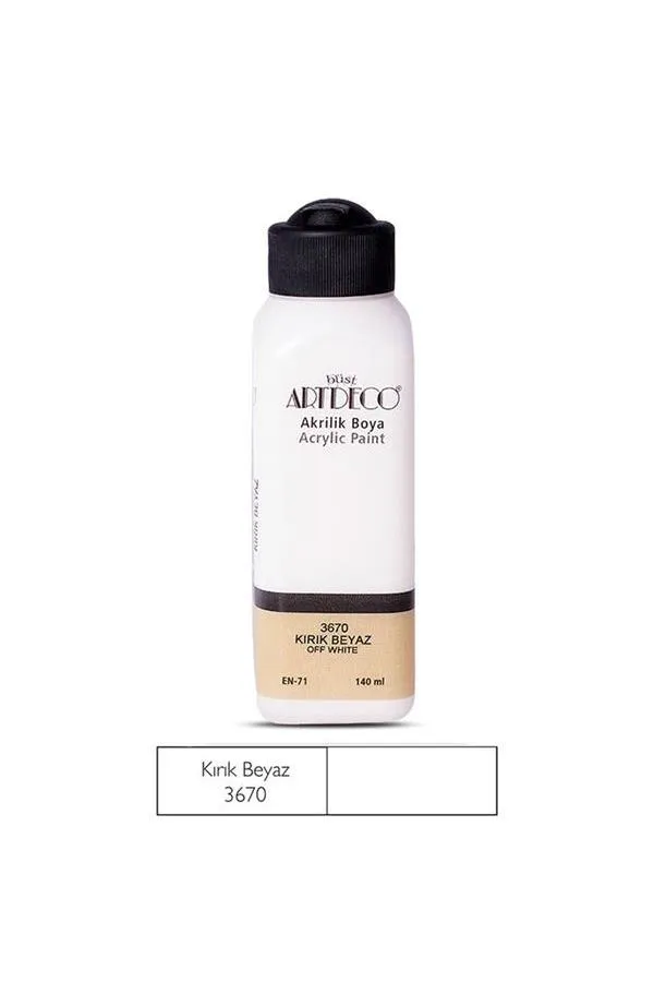 Artdeco Y-070R-3670 Akrilik Boya 140 ml Kırık Beyaz