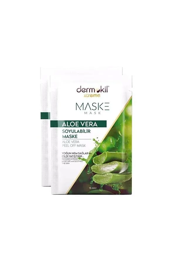 Dermokil Aloe Vera Soyulabilir Yüz Maskesi 15 ml x 2 Adet