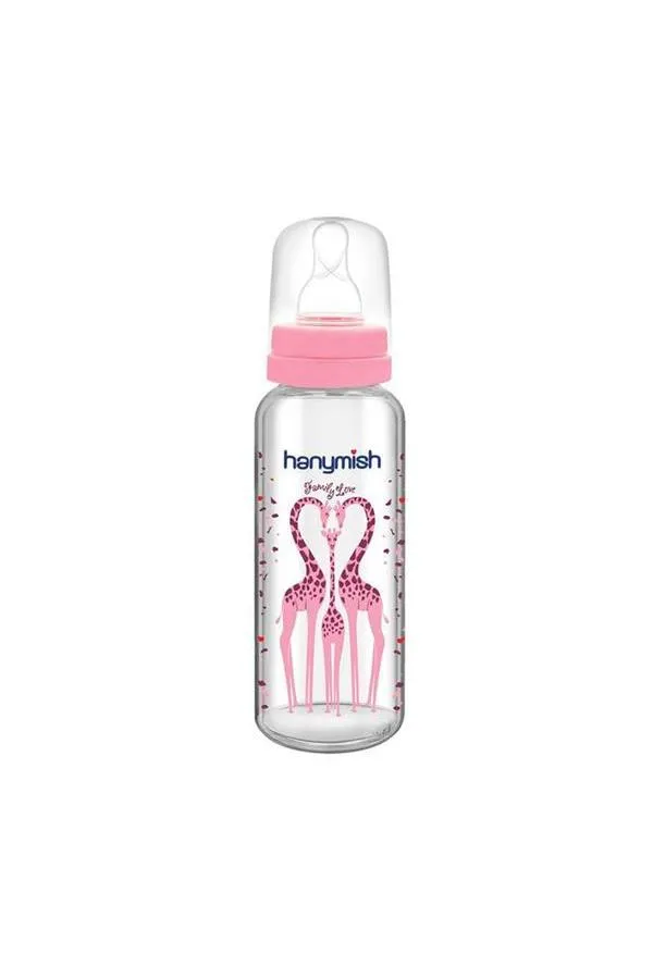 Hanymish Cam Biberon 240 ml Pembe