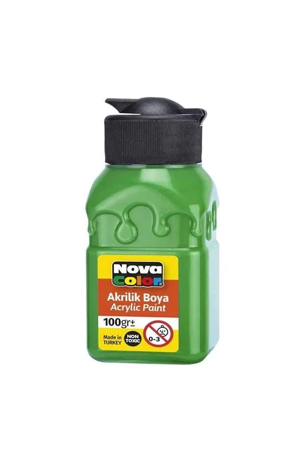 Nova Color NC-2013 Akrilik Boya 100 Gr Şişe Yeşil