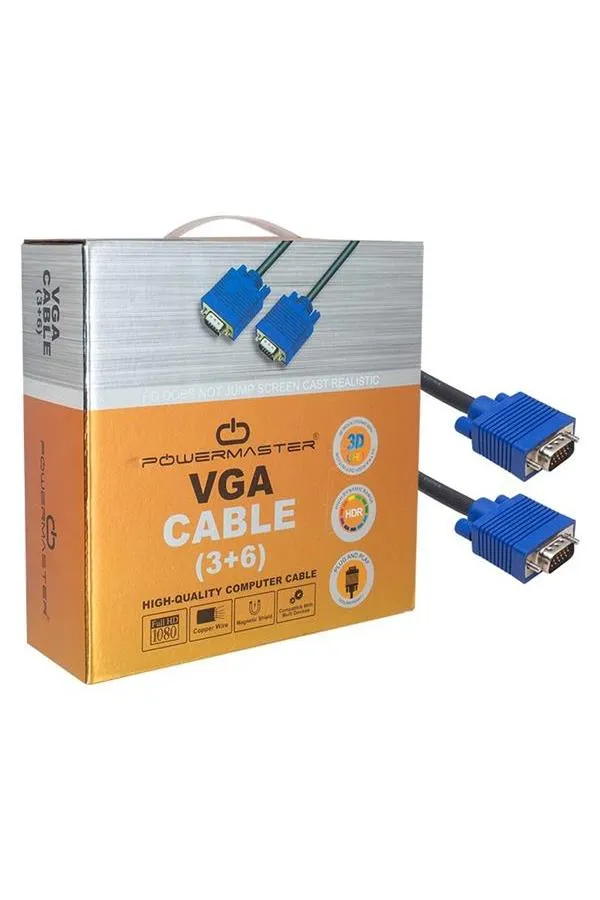 Powermaster 15 Pin Erkek/Erkek 20 Metre VGA Kablo