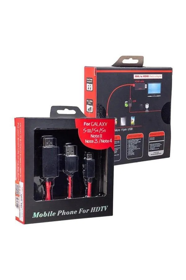 Powermaster Micro Usb S3-S4 HDMI Tv Bağlantı Kablosu Mhl Kit