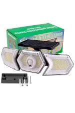 Powermaster W774A Solar Güneş Enerjili Geniş Açılı Çift Kanatlı 254 SMD Ledli 3 Modlu Beyaz İndüksiyon Lambası