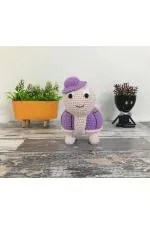 El Örgü Amigurumi Oyuncak Kaplumbağa Mor