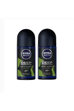 Nivea Men Deep Dimension Amazonia Erkek Roll-On Deodorant 50 ml x 2 Adet