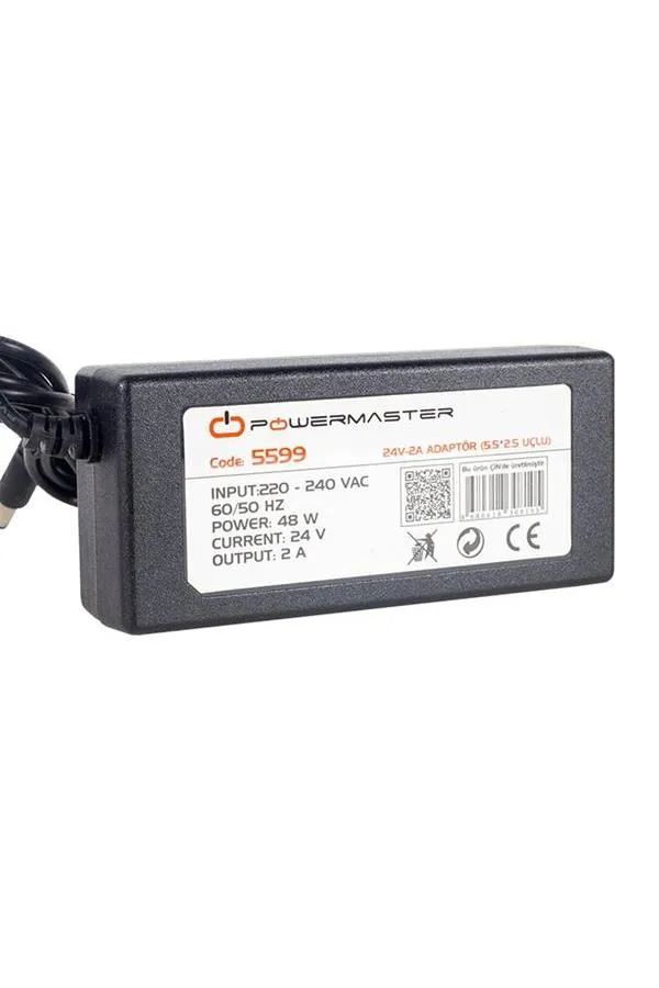 Powermaster 24V-2A Adaptör 5.5-2.5 Uçlu