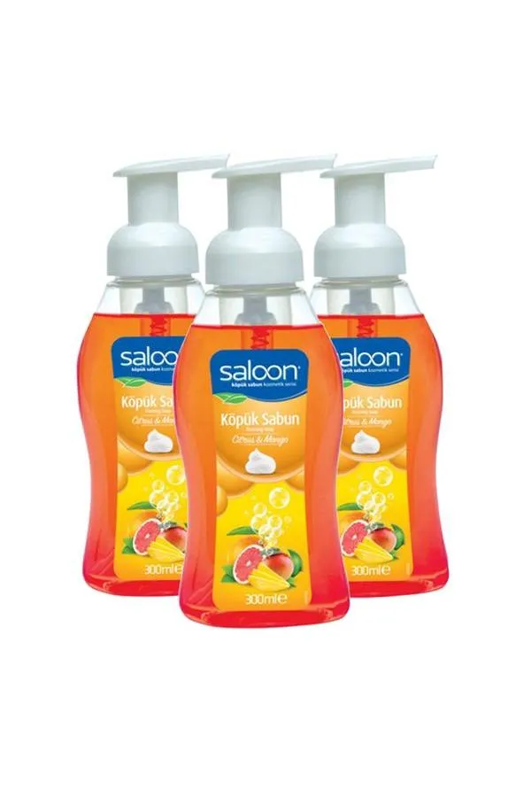 Saloon Köpük Sabun Mango 300 ml X 3'lü Paket