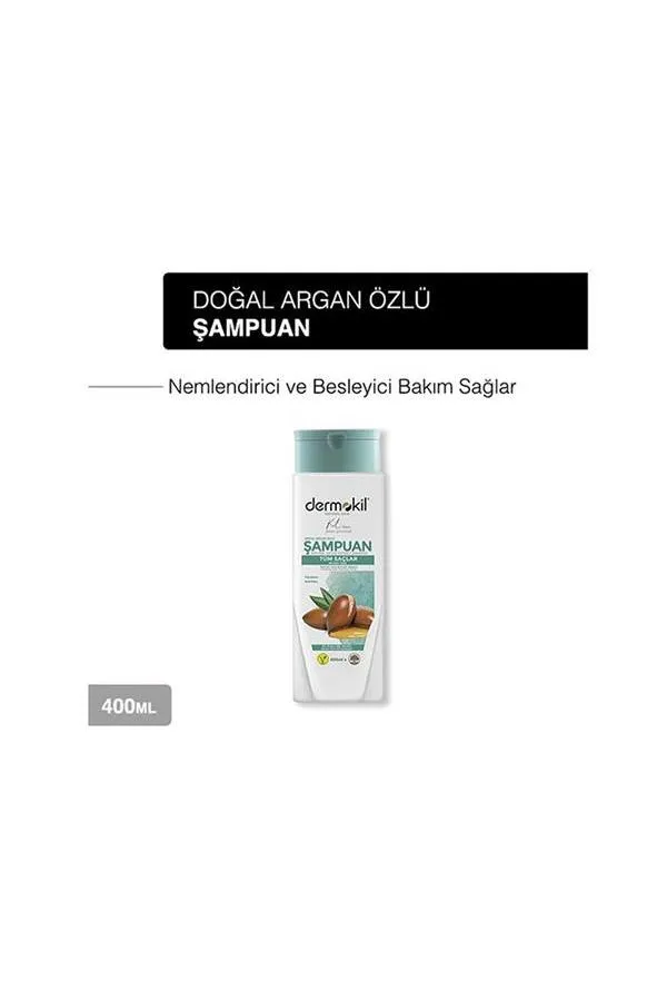 Dermokil Vegan Argan Özlü Bitkisel Şampuan 400 ml