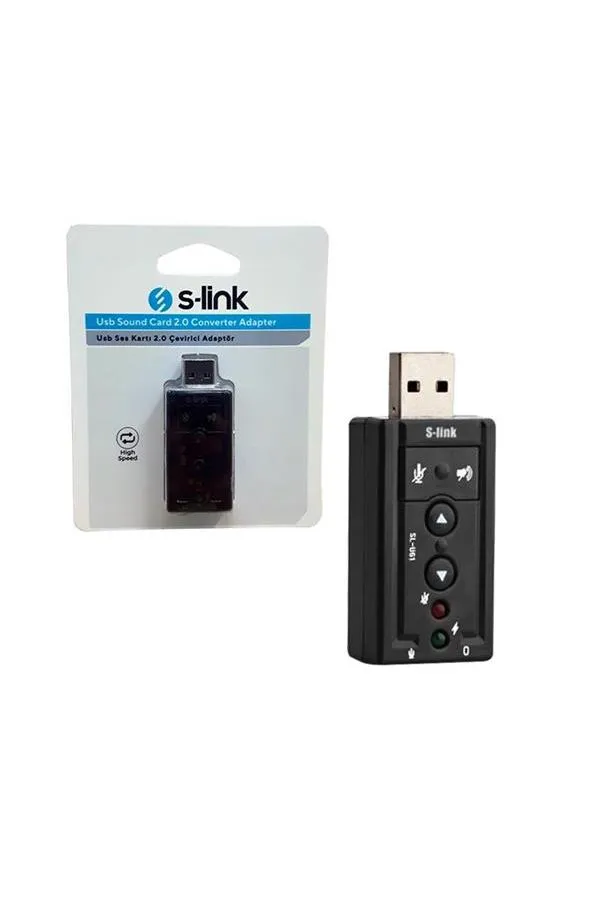 S-Link SL-U61 Usb Ses Kartı 2.0 Çevirici Adaptör