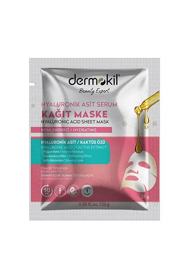 Dermokil Hyaluronik Asit Serum Kağıt Maske 23 gr