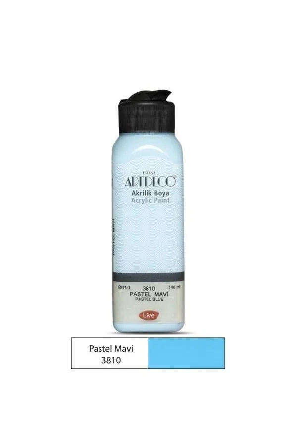 Artdeco Y-070R-3810 Akrilik Boya 140 ml Pastel Mavi