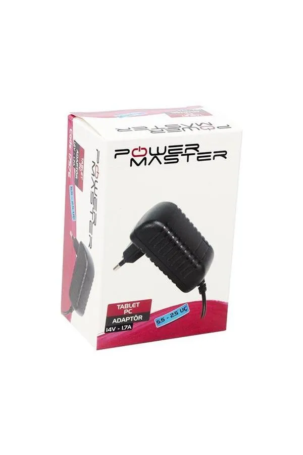 Powermaster 14 V 1.7 A 5.5-2.5 Uç Plastik Kasa Multiswitch Adaptörü