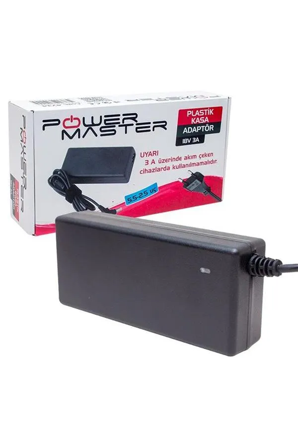 Powermaster 18V 3A Santral Adaptörü 5.5-2.5 Uç