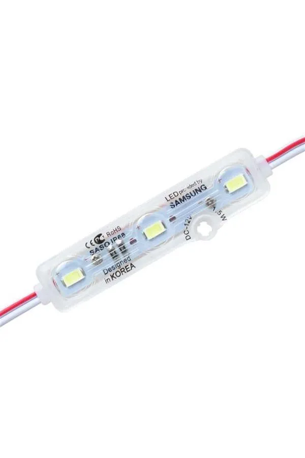 Powermaster 12 Volt IP67 Samsung 5730 Beyaz Modül Şeffaf Kapaklı Led