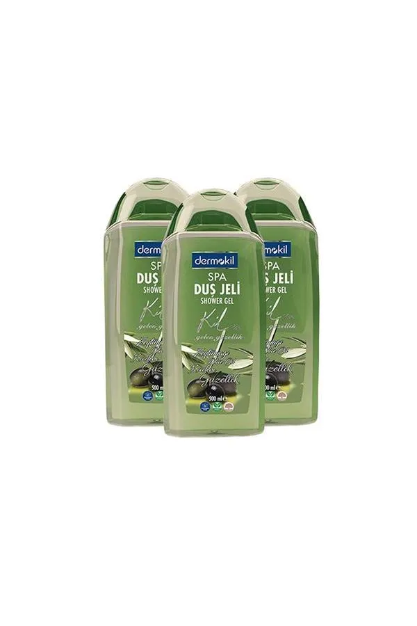 Dermokil Vegan Zeytinyağı Duş jeli 500 ml x 3 Adet