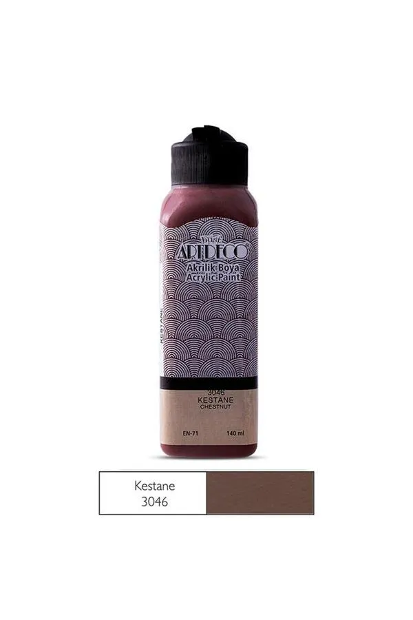 Artdeco Y-070R-3046 Akrilik Boya 140 ml Kestane