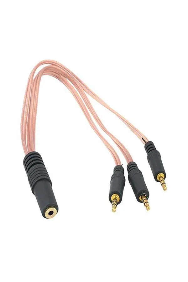 Elektromer 3.5 Mm Stereo Dişi / 3 x 3.5 Stereo Erkek 5+1 Kablo