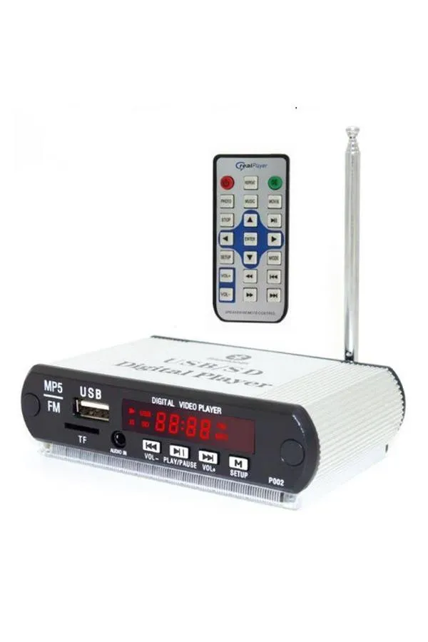 Magicvoice MP5-USB-SD-MMC-Bluetooth-Kumandalı (5V/12V) Kasalı Oto Teyp Çevirici SS-105