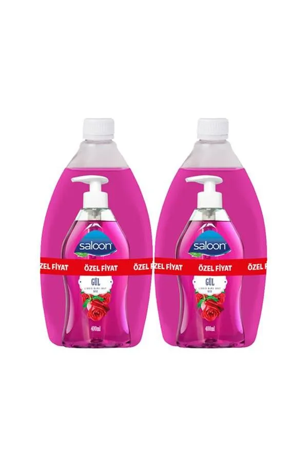 Saloon Sıvı Sabun 400+750 ml Gül X 2'li Paket