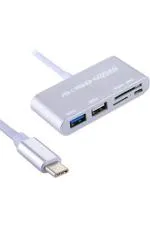 Powermaster USB Type-C Otg Combo Usb 3.0 Hub+Kart Okuyucu