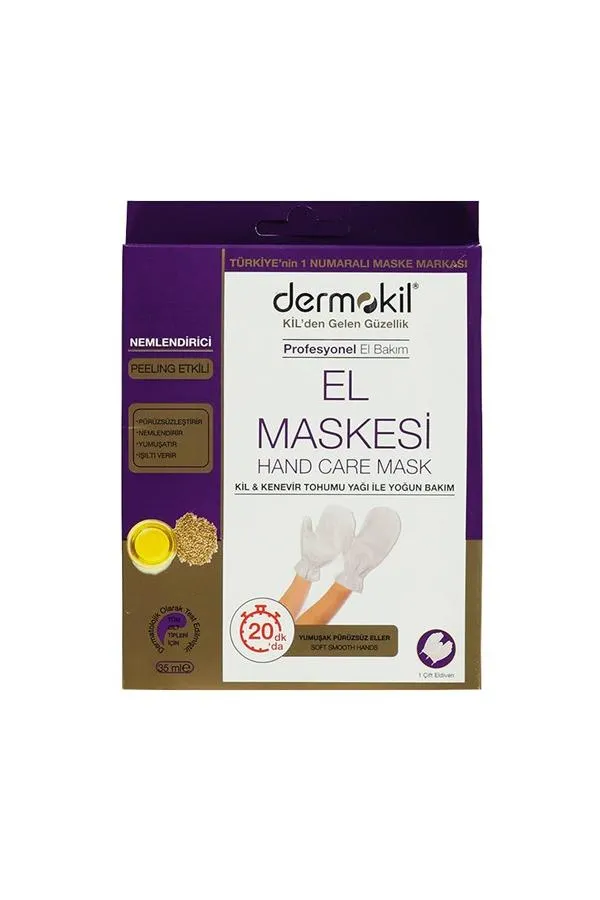 Dermokil Kil ve Kenevir Yağlı Peeling Etkili El Maskesi 35 ml