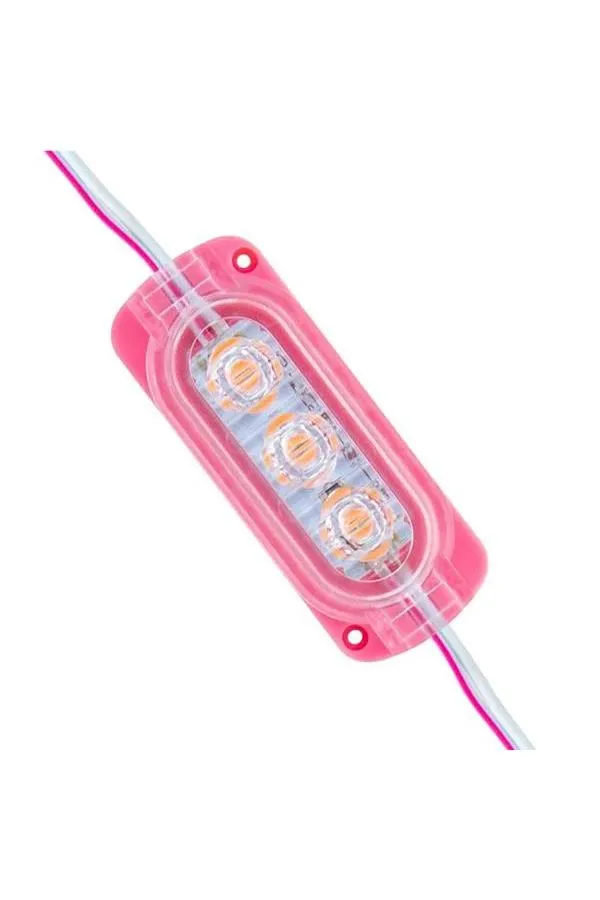 Powermaster 12 Volt 0.6 Watt Pembe 2835 65x25 mm IP65 120 Lümen 160 Derece Modül Led