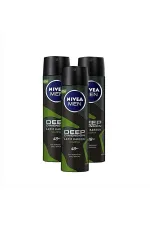 Nivea Men Deep Dimension Amazonia Erkek Deodorant 150 ml x 3 Adet