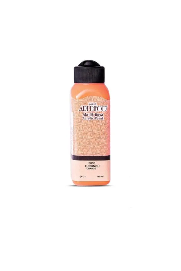 Artdeco Y-070R-3603 Akrilik Boya 140 ml Turuncu