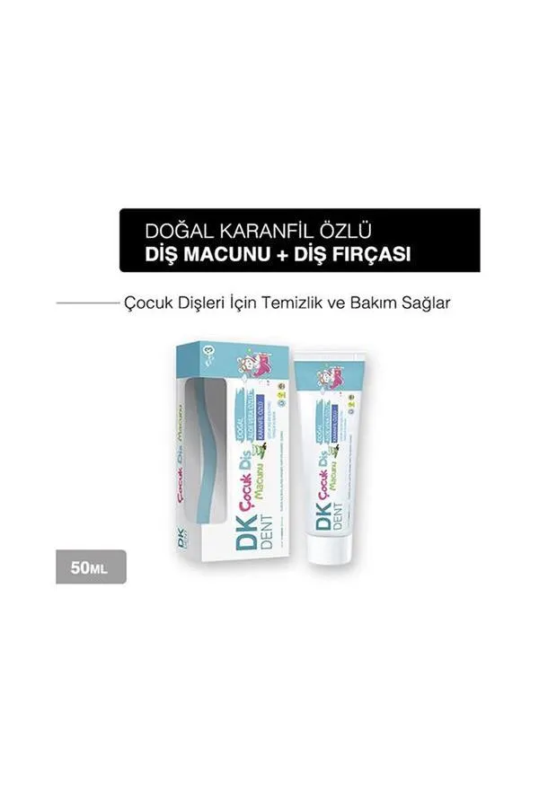 Dkdent Karanfil Özlü Fırçalı Çocuk Diş Macunu 50 ml