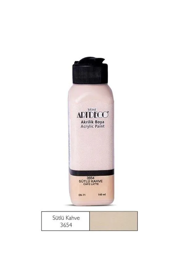 Artdeco Y-070R-3654 Akrilik Boya 140 ml Sütlü Kahve