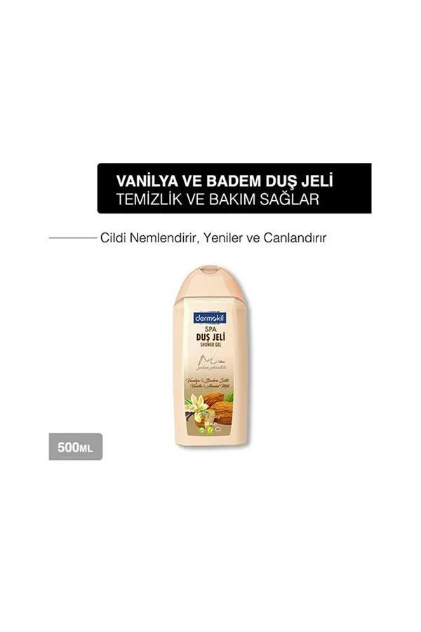 Dermokil Vegan Badem ve Vaniya Duş Jeli 500 ml x 3 Adet