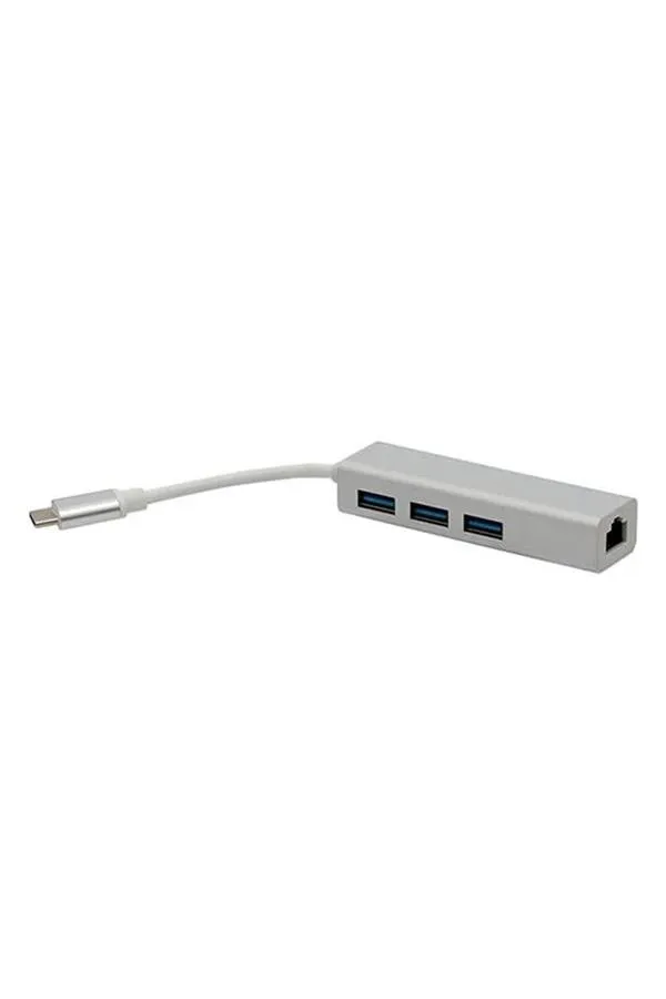 Powermaster Usb Type-C 3.0 3 Port HUB - RJ45 Çıkışlı