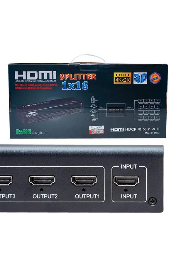 Powermaster PM-4948 16 Port 1080P 3D 16'lı HDMI Dağıtıcı