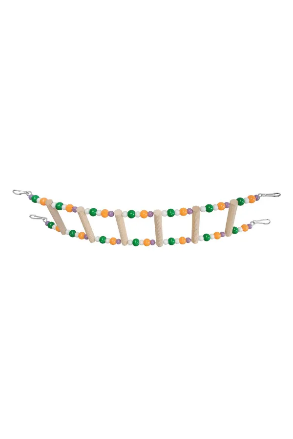 Renkli Boncuklu Ve Tünekli Kuş Merdiveni 7-30 cm