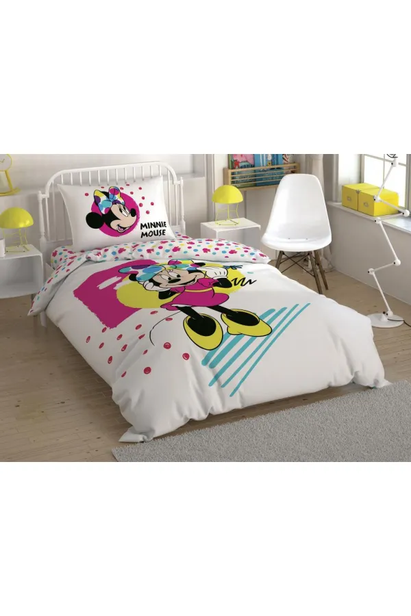 Minnie Colour Mayhem Tek Kişilik Nevresim Takımı