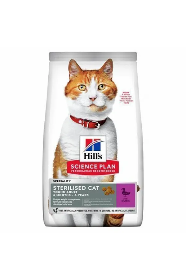 Hills Young Sterilised Ördekli Kısırlaştırılmış Kedi Maması 10 Kg - Lisinya