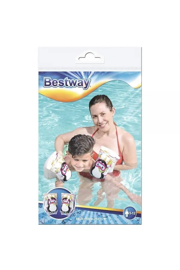 Kolluk Köpekbalığı & Penguen Desenli 30x15 Cm Bestway - 32102 (Lisinya)