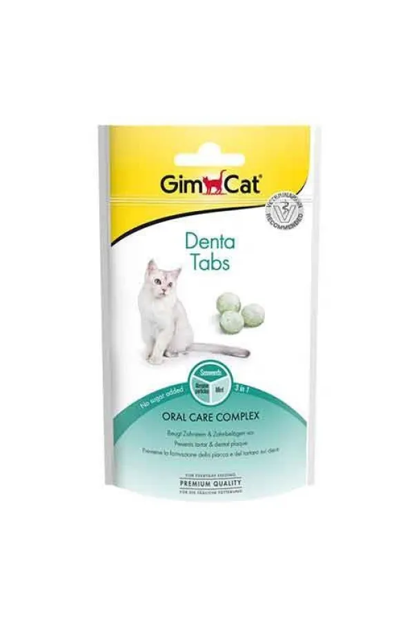 Gimcat Denta Tabs Ağız Diş Sağlığı Kedi Ödülü 40Gr - Lisinya