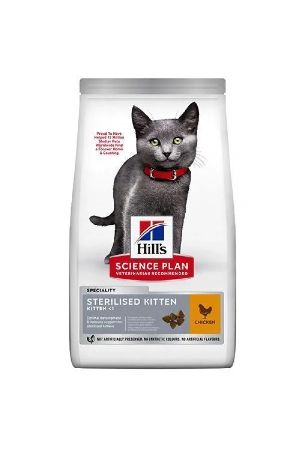 Hills Sterilised Kitten Tavuklu KısırlaştırılmışYavru Kedi Maması 10 Kg - Lisinya